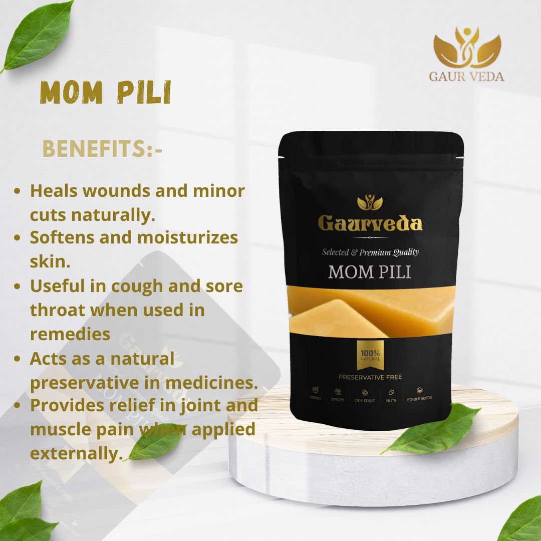 GAURVEDA Mom pila 100% Natural & Pure | Traditional Ayurvedic Herb/Seed/Powder | Supports Wellness & Daily Health | Ideal for Herbal Remedies, 100 Grams