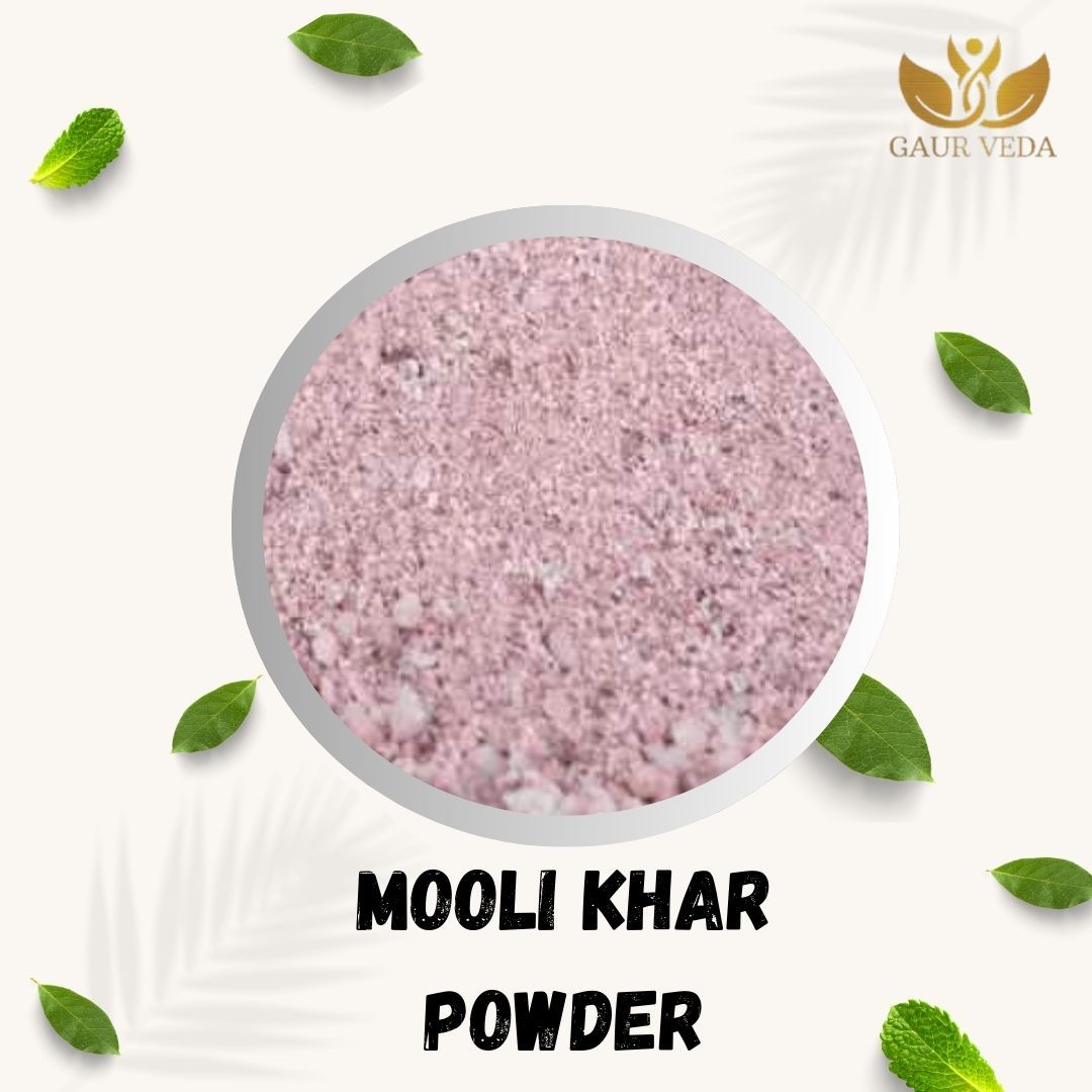 GAURVEDA Mooli khar Powder 100% Natural & Pure | Traditional Ayurvedic Herb/Seed/Powder | Supports Wellness & Daily Health | Ideal for Herbal Remedies, 100 Grams