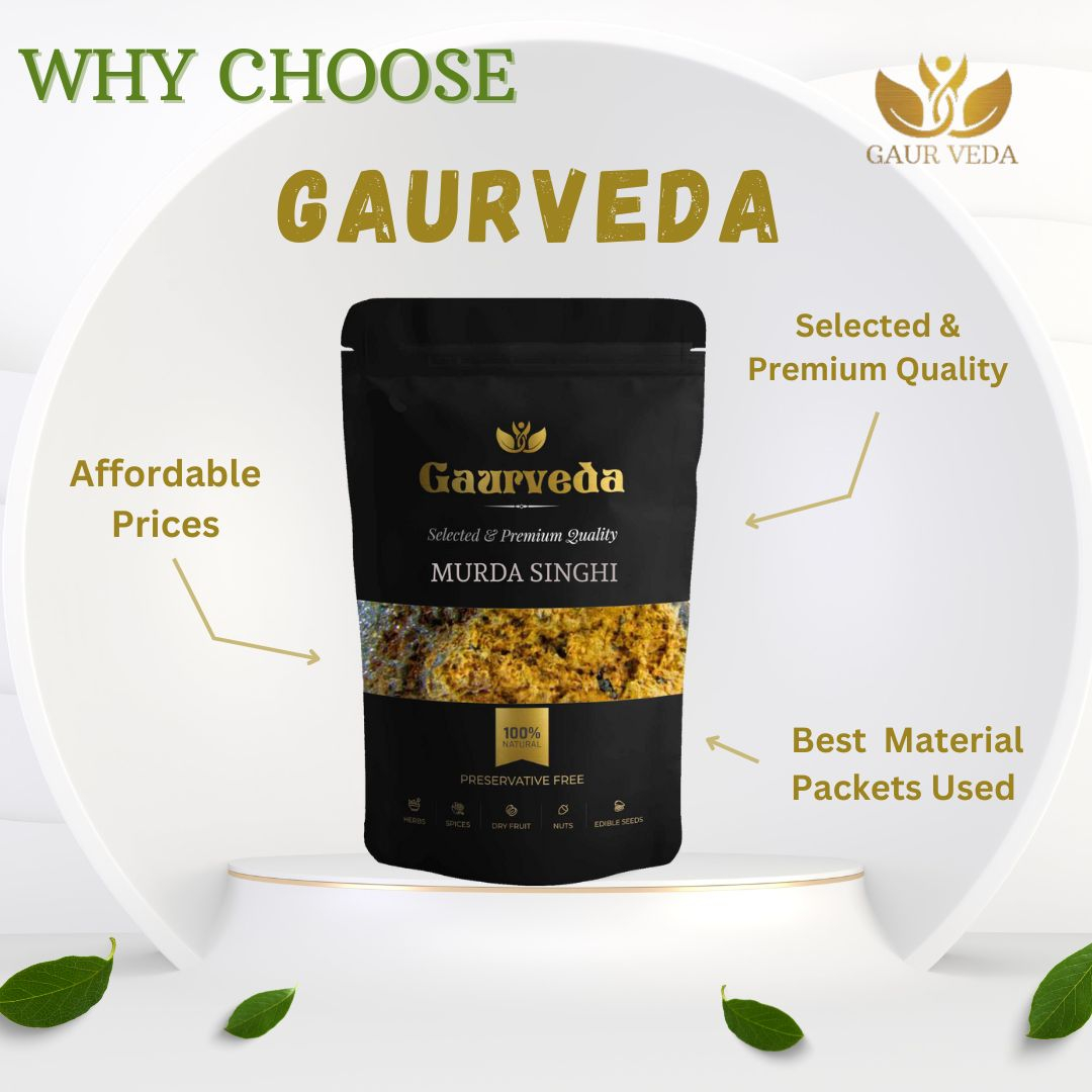 Gaurveda Murda Singi Raw - Triplumbic Tetroxid - Murdar Seng - Litharge (100 Grams)