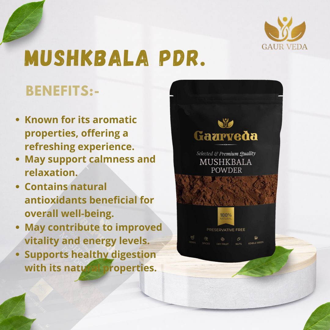 Gaurveda Tagar Pdr. - Mushkbala Pdr. - Sugandhabala Pdr. - Valeriana wallichii (100 Grams)
