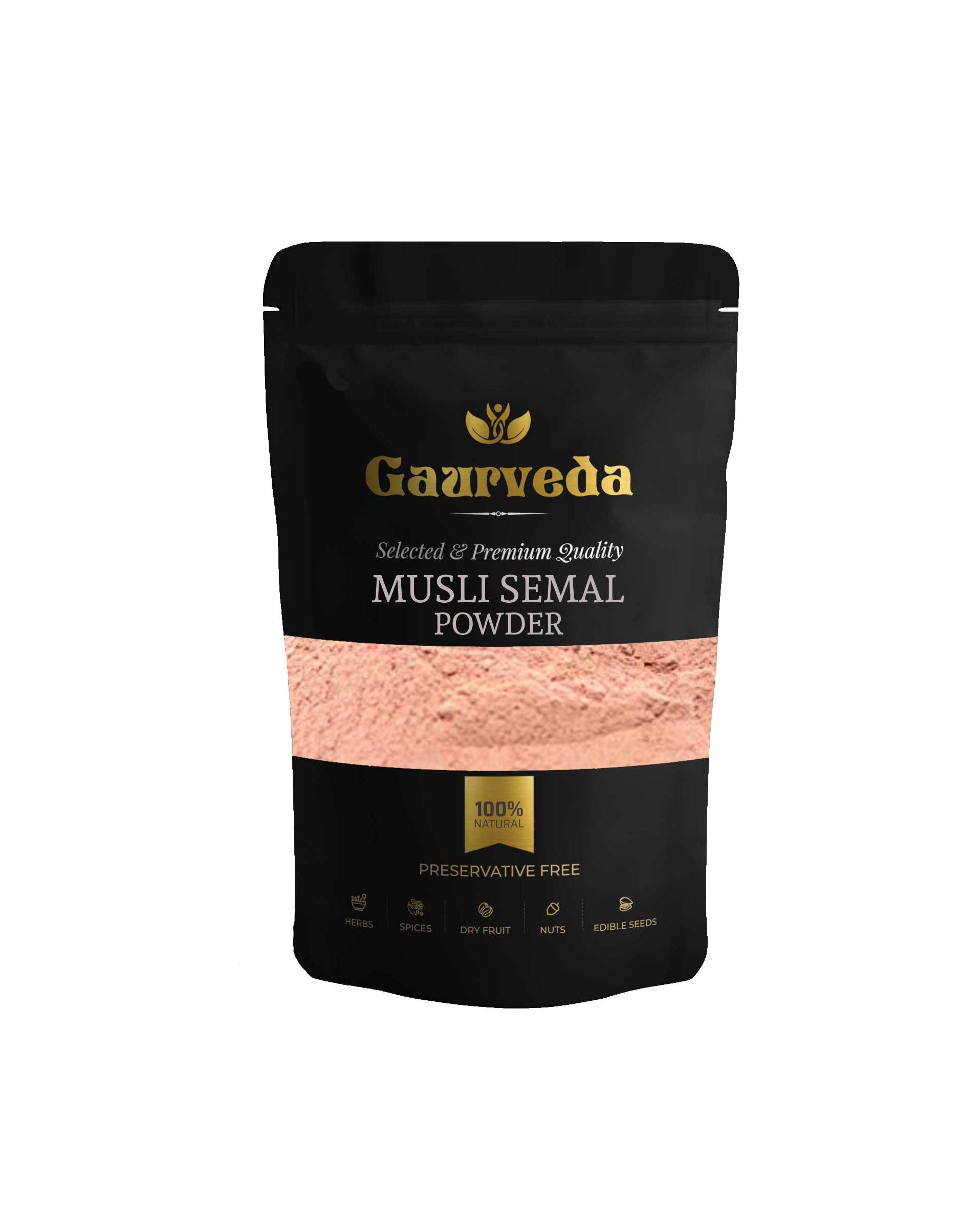 GAURVEDA Musli simbal Powder 100% Natural & Pure | Traditional Ayurvedic Herb/Seed/Powder | Supports Wellness & Daily Health | Ideal for Herbal Remedies, 250 Grams