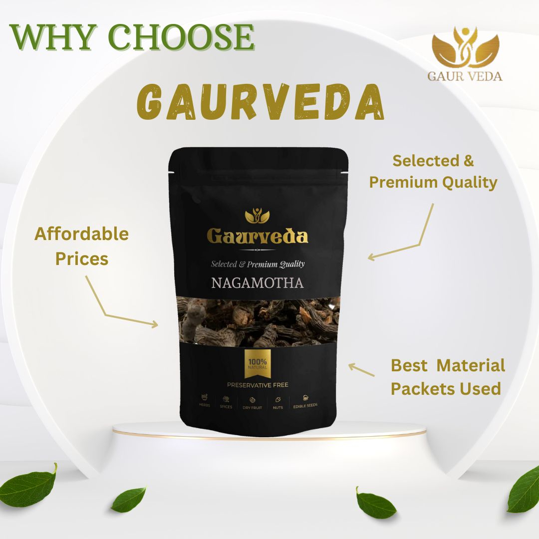GAURVEDA Nagarmotha 100% Natural & Pure | Traditional Ayurvedic Herb/Seed/Powder | Supports Wellness & Daily Health | Ideal for Herbal Remedies, 250 Grams{139