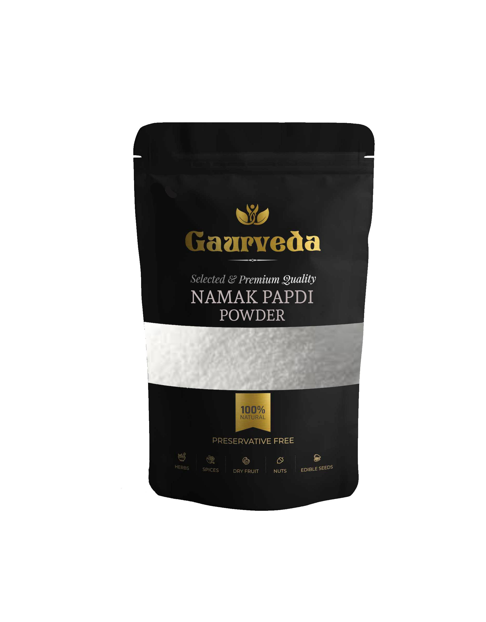 GAURVEDA Namak papdi Powder 100% Natural & Pure | Traditional Ayurvedic Herb/Seed/Powder | Supports Wellness & Daily Health | Ideal for Herbal Remedies, 100 Grams