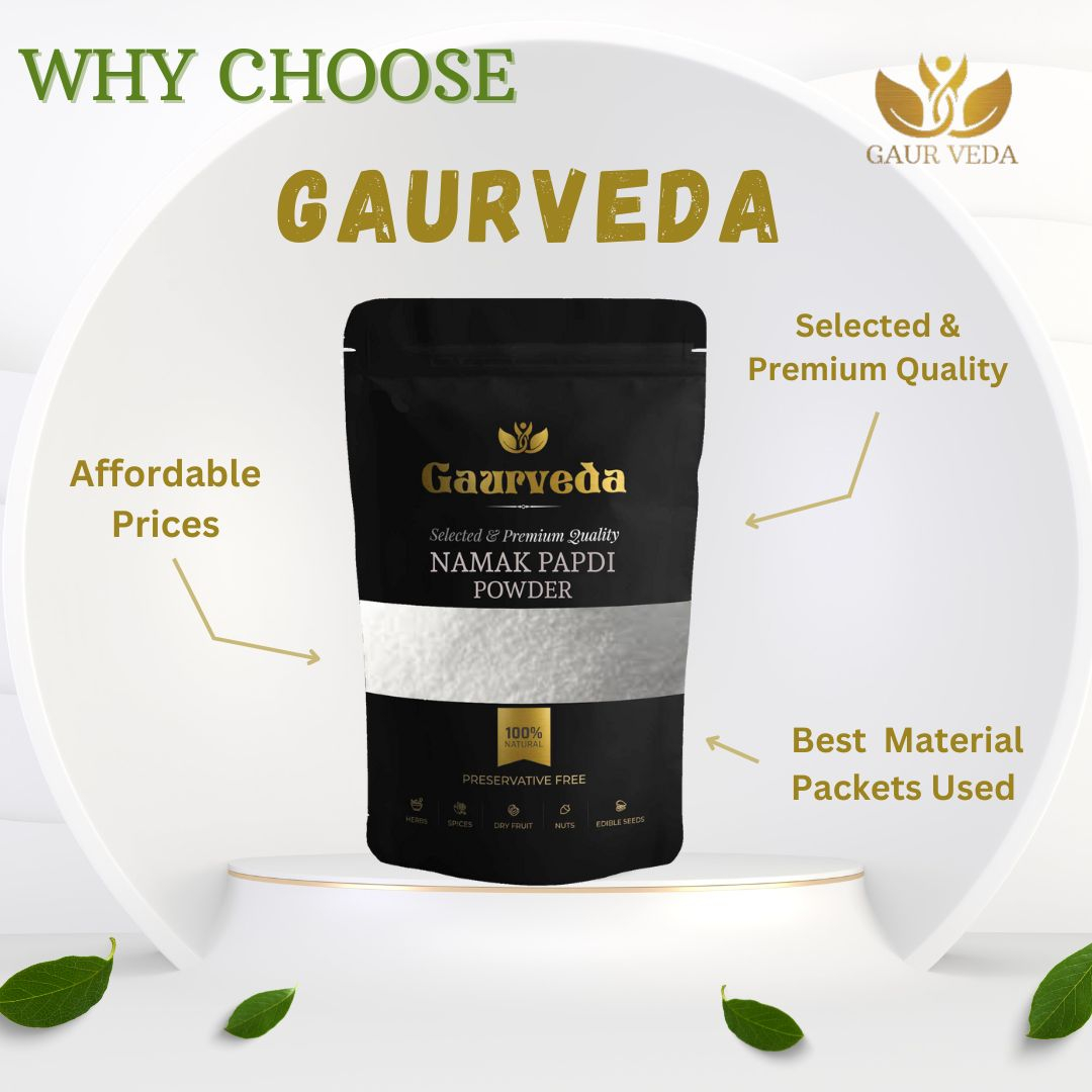 GAURVEDA Namak papdi Powder 100% Natural & Pure | Traditional Ayurvedic Herb/Seed/Powder | Supports Wellness & Daily Health | Ideal for Herbal Remedies, 100 Grams