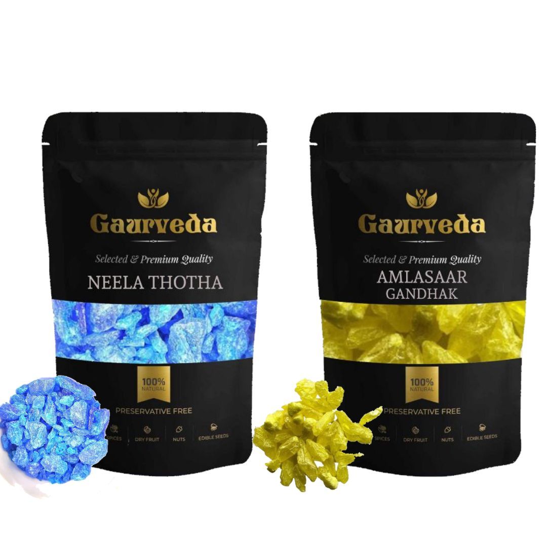 Gaurveda Neela Thotha and Amlasaar Gandhak Combo (100 Grams Each)