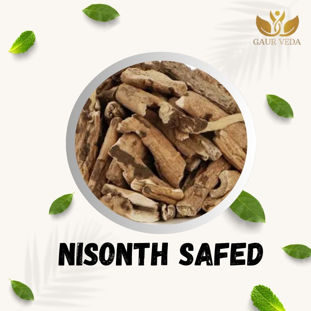 GAURVEDA Nisonth safed 100% Natural & Pure | Traditional Ayurvedic Herb/Seed/Powder | Supports Wellness & Daily Health | Ideal for Herbal Remedies, 100 Grams
