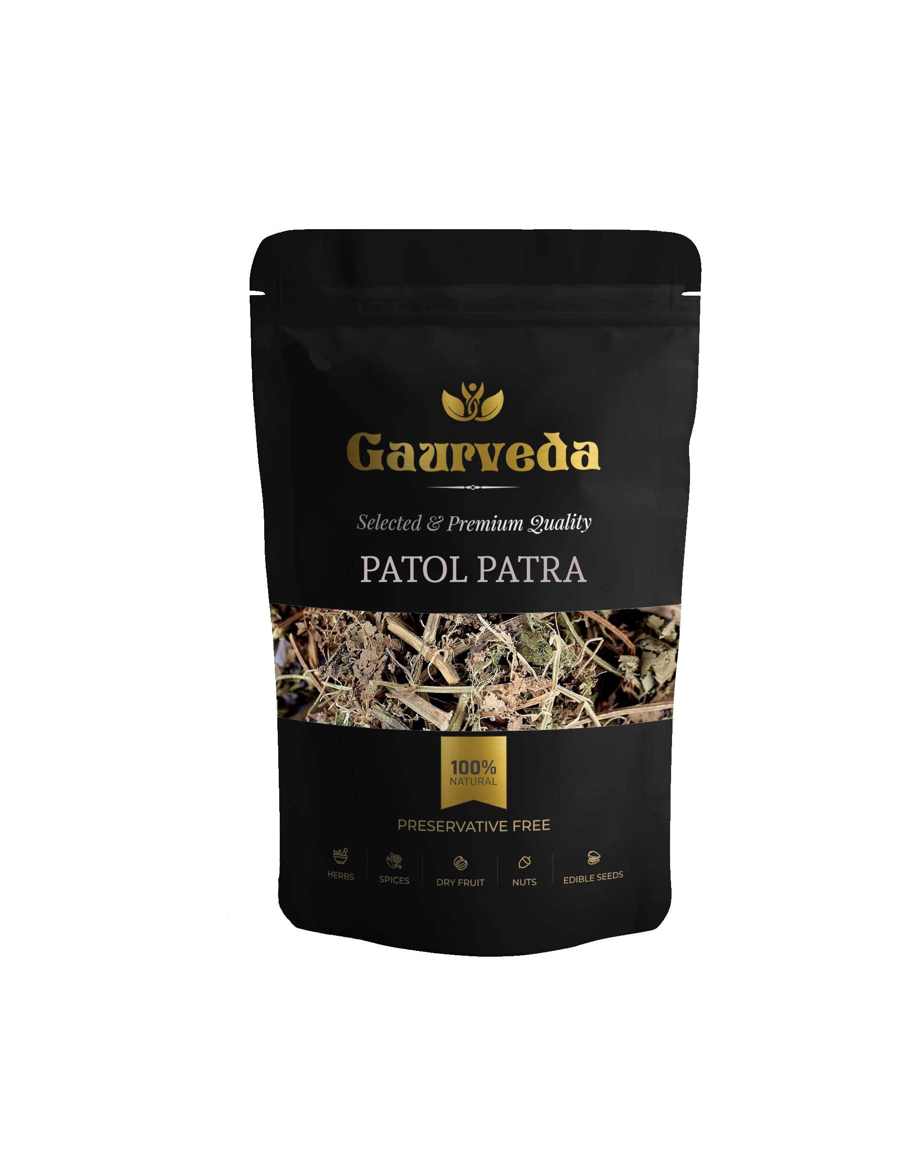GAURVEDA Patol patra 100% Natural & Pure | Traditional Ayurvedic Herb/Seed/Powder | Supports Wellness & Daily Health | Ideal for Herbal Remedies, 100 Grams