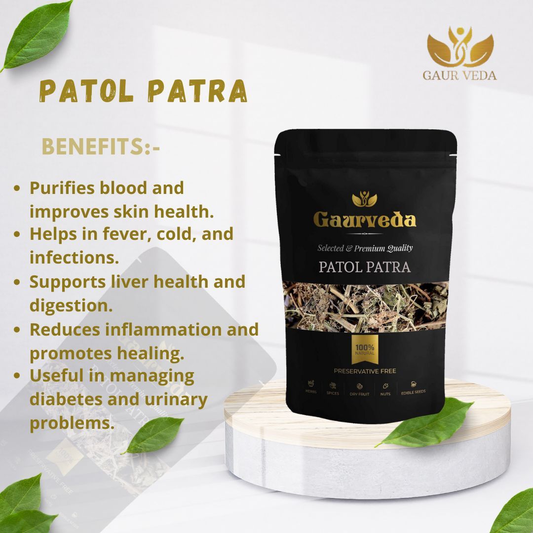 GAURVEDA Patol patra 100% Natural & Pure | Traditional Ayurvedic Herb/Seed/Powder | Supports Wellness & Daily Health | Ideal for Herbal Remedies, 100 Grams