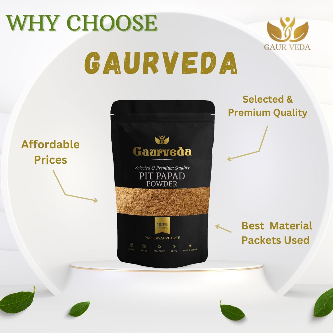 GAURVEDA Pit papad Powder 100% Natural & Pure | Traditional Ayurvedic Herb/Seed/Powder | Supports Wellness & Daily Health | Ideal for Herbal Remedies, 100 Grams
