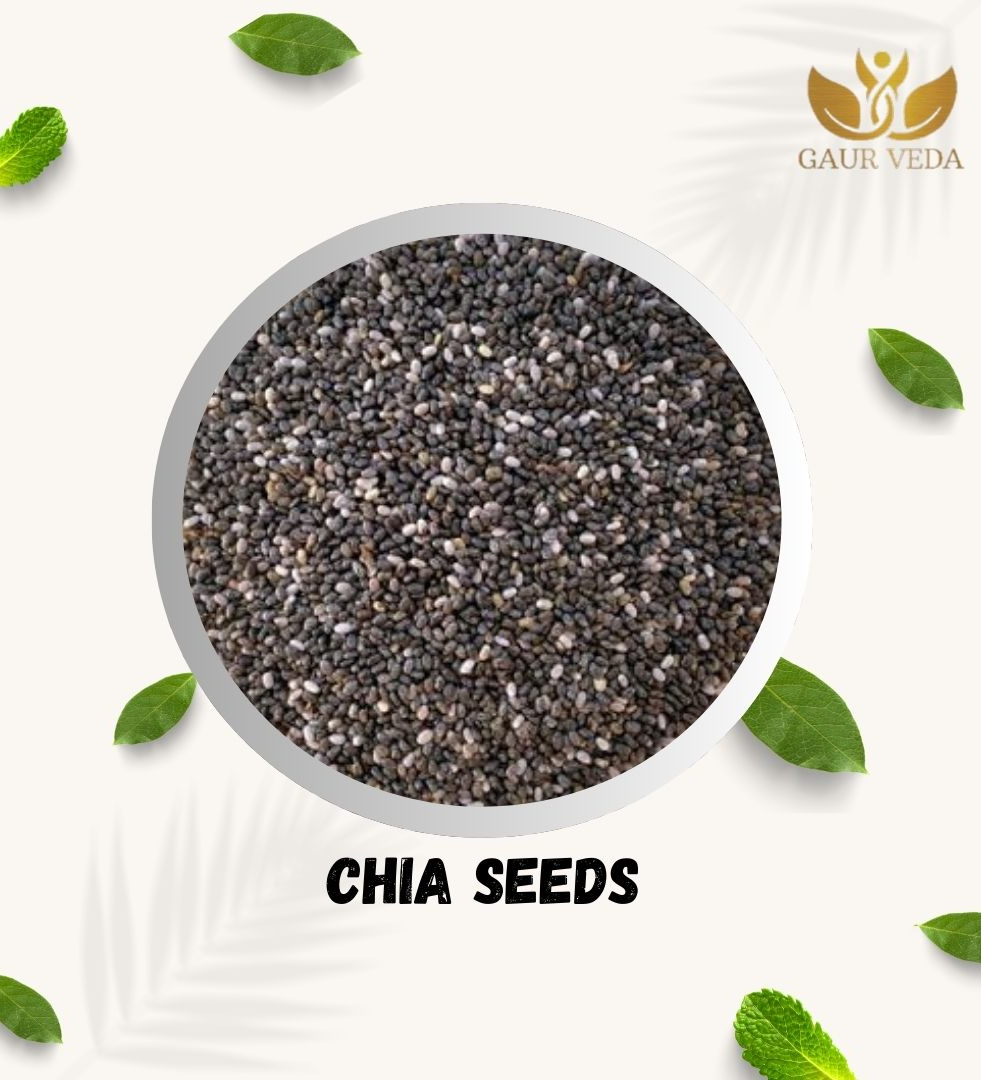 GAURVEDA Chia Seeds, Basil Seeds and Gond Katira Combo Pack (100 Grams Each, Chia Seeds + Basil Seeds + Gond Katira)