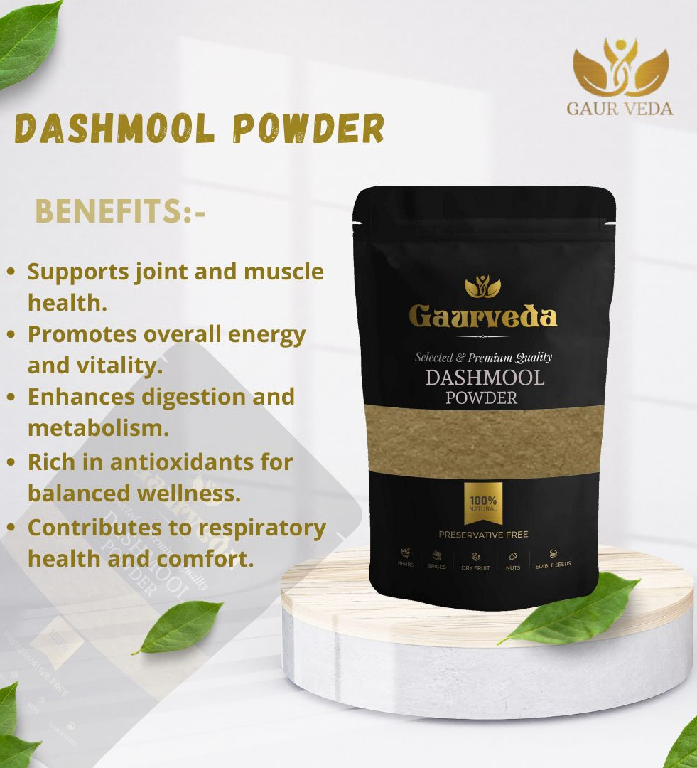 GAURVEDA Dashmool Pdr (200 Gm) - Dashamoola Pdr - Dasmool Pdr - Dashmul Pdr - Pure & Natural