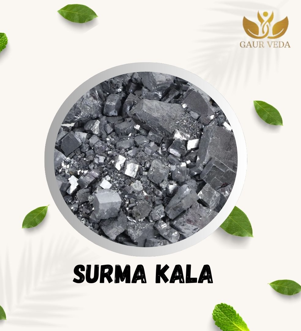 GAURVEDA Surma Kala - Surma Black - Natural (Black, 100 Grams)