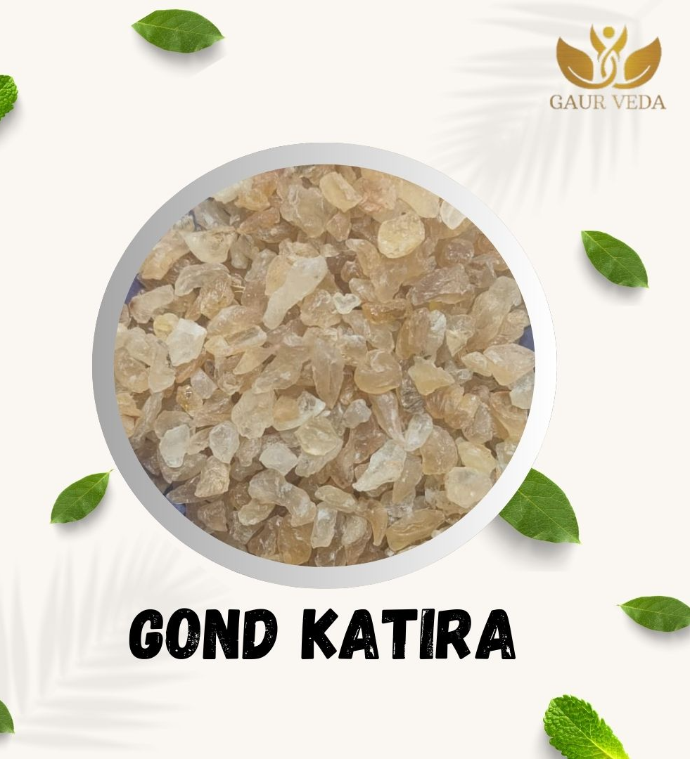 GAURVEDA Basil Seeds & Gond Katira - For Weight management 2 in 1 Pack (100 Grams Each, Basil Seeds + Gond Katira)