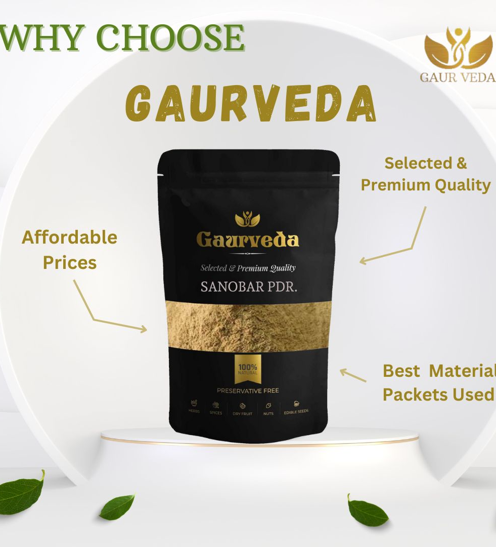 GAURVEDA Sanobar Powder (100 Gm) - Pure & Natural