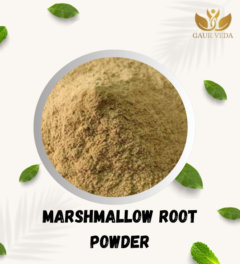 Gaurveda Marshmallow Root Powder ( 100 Gm ) - Althaea Officinalis Powder - Pure & Natural