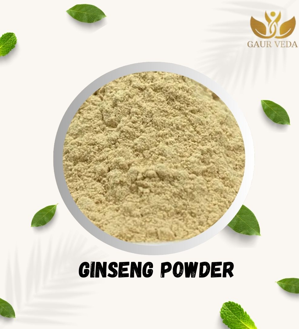 GAURVEDA Ginseng Powder - Boosts Energy and Immunity - Relieves Stress - Natural (25 Grams)