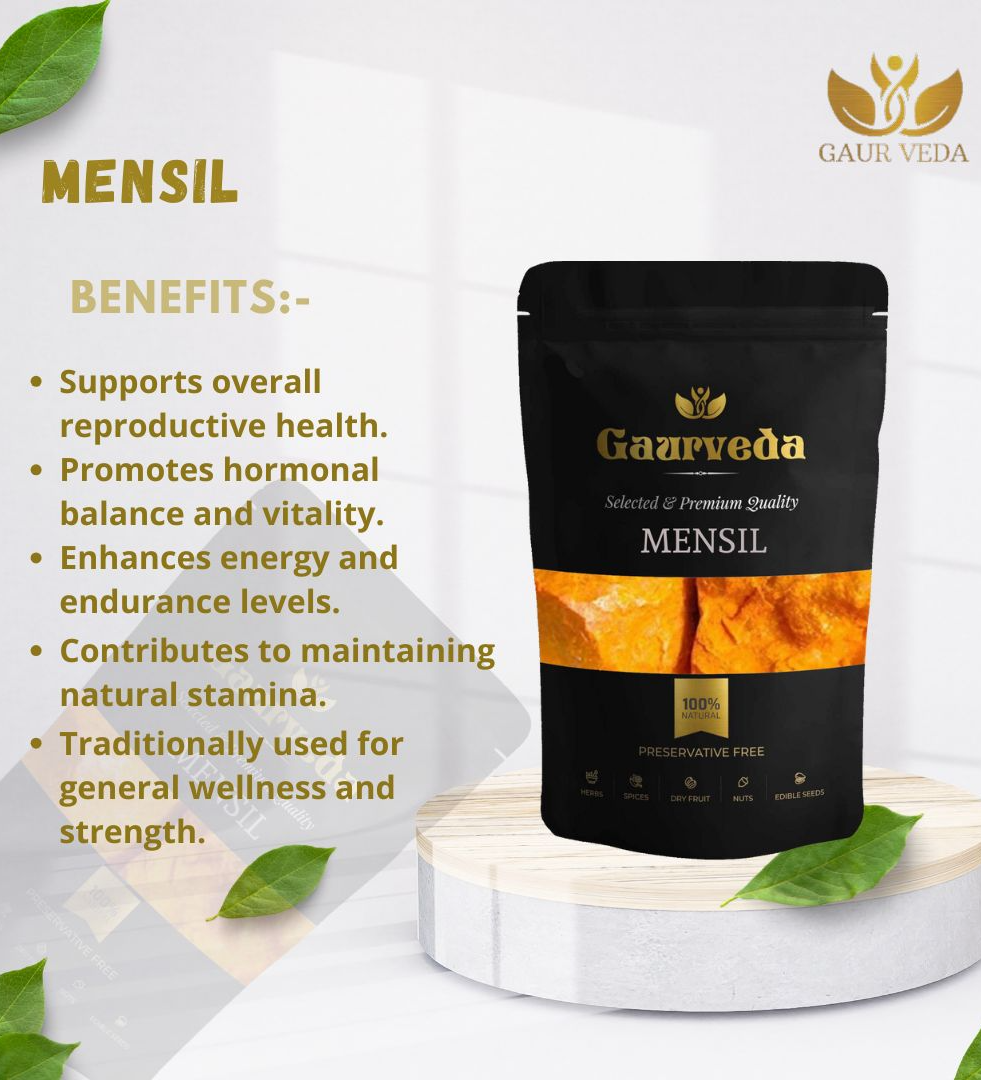 Gaurveda Mensil Raw Form - Menshil - Red Stone - Lal Pathar - Selected Quality (25 Grams)
