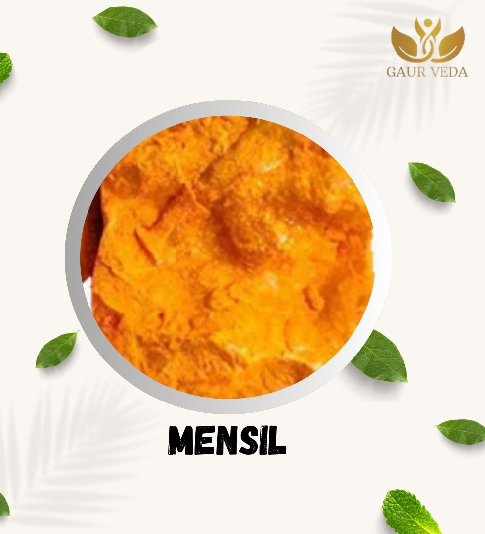 Gaurveda Mensil Raw Form - Menshil - Red Stone - Lal Pathar - Selected Quality (25 Grams)
