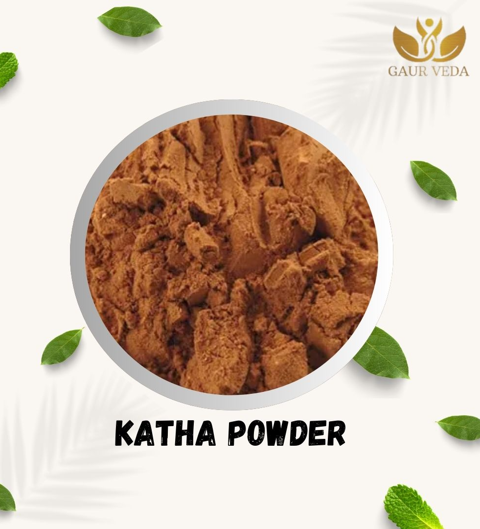 GAURVEDA Katha Powder (300gm) for Hair Growth | Kattha Powder | Katha for Pan | Acacia Catechu Pdr. For Paan | Pure & Natural