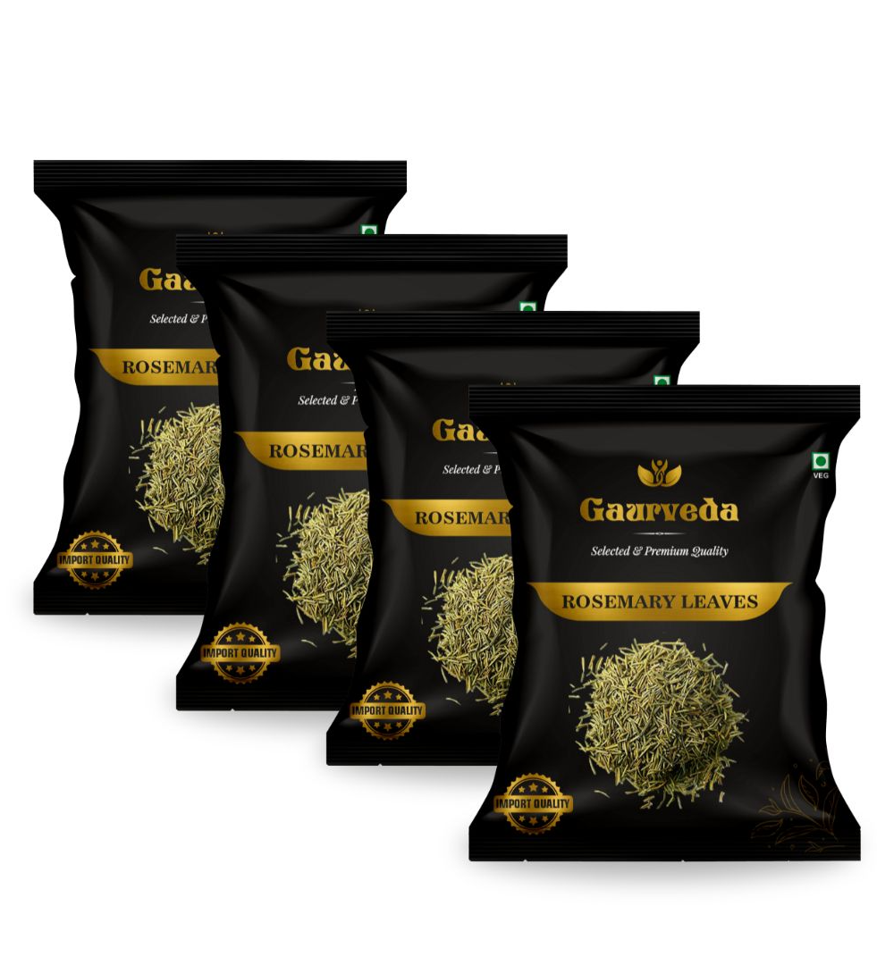 GAURVEDA Rosemary Leaves for Hair Growth (100 Grams * 4, Rosemary)