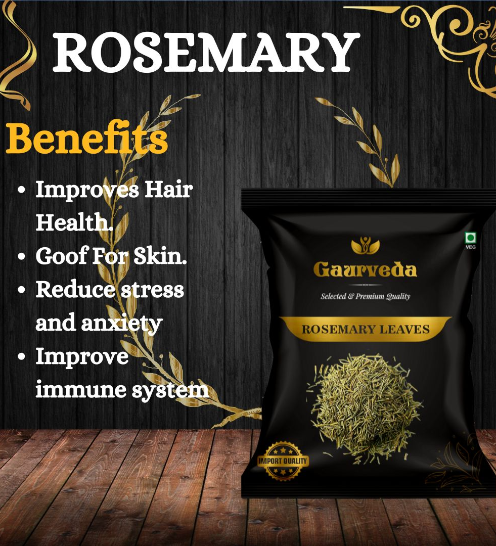 GAURVEDA Rosemary Leaves for Hair Growth (100 Grams * 4, Rosemary)