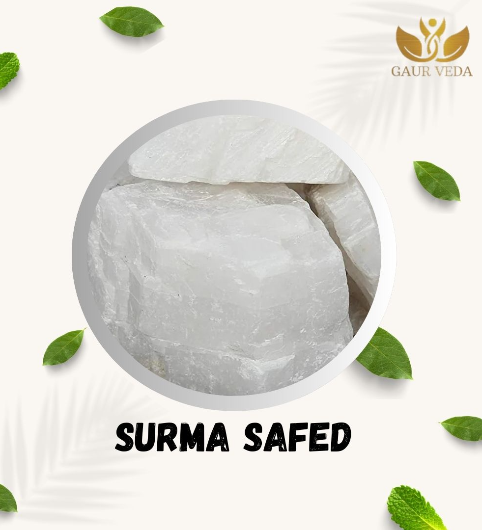 Gaurveda Surma Safed - safed Surmaa - Surma White - Pure and Natural (White, 100 Grams)
