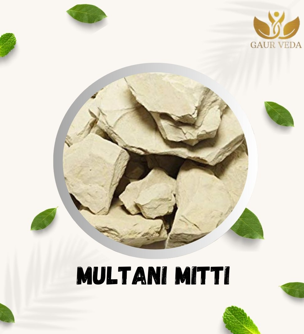 Gaurveda Multani Mitti - Fullers Earth - Multani Soil - For Face Pack - Hair Pack - Pure & Natural (200 Grams)