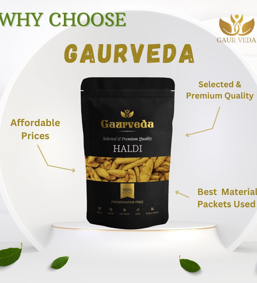 Gaurveda Haldi Whole - Turmeric (100 Grams)
