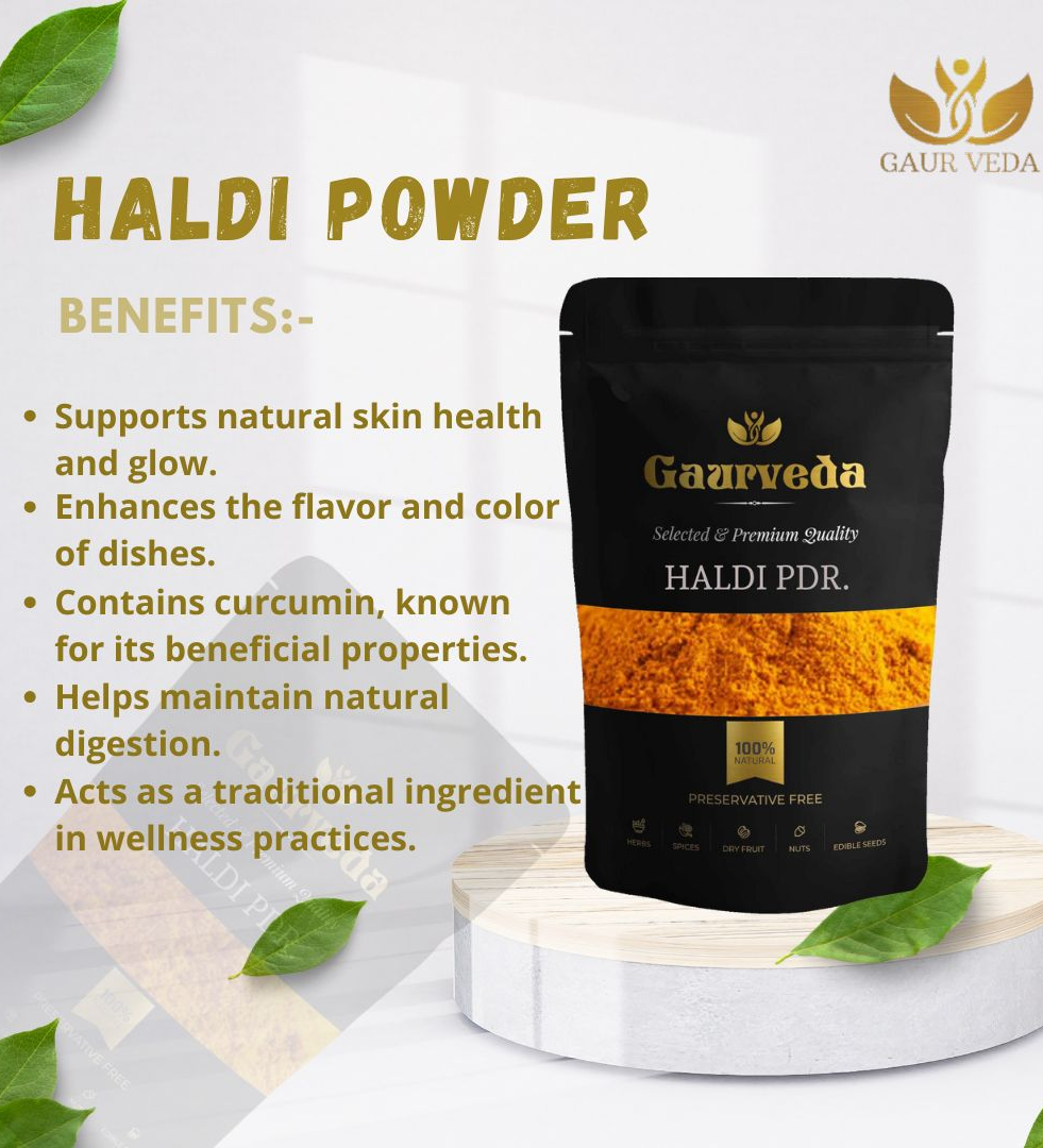 Gaurveda Haldi Powder - Turmeric Powder (100 Grams)
