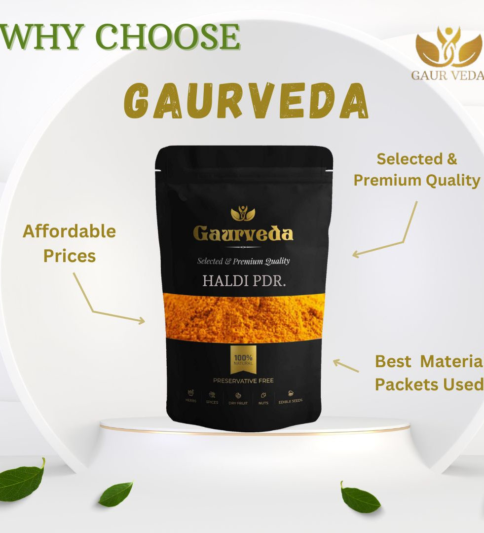 Gaurveda Haldi Powder - Turmeric Powder (100 Grams)