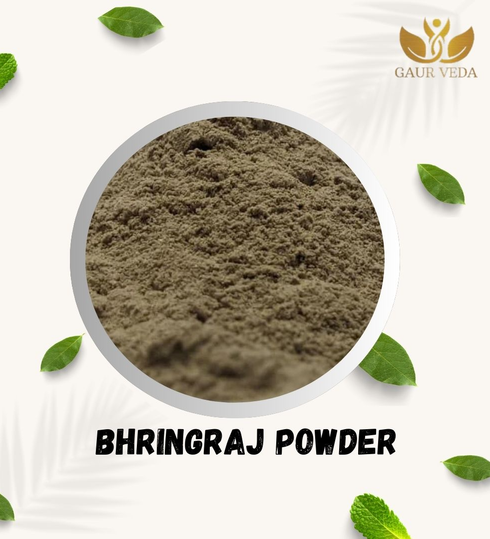 GAURVEDA Bhringraj Powder (200 Grams) for Hair Care, Hair Growth, Scalp Health & Dandruff Control - Karisalankanni - Natural