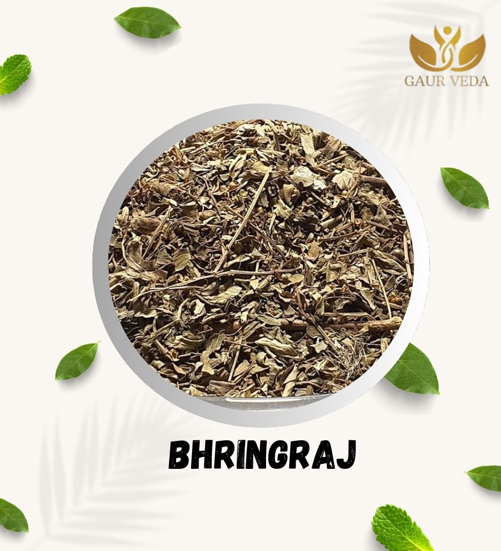 GAURVEDA Bhringraj (100 Grams) for Hair Care, Hair Growth, Scalp Health & Dandruff Control - Karisalankanni - Natural