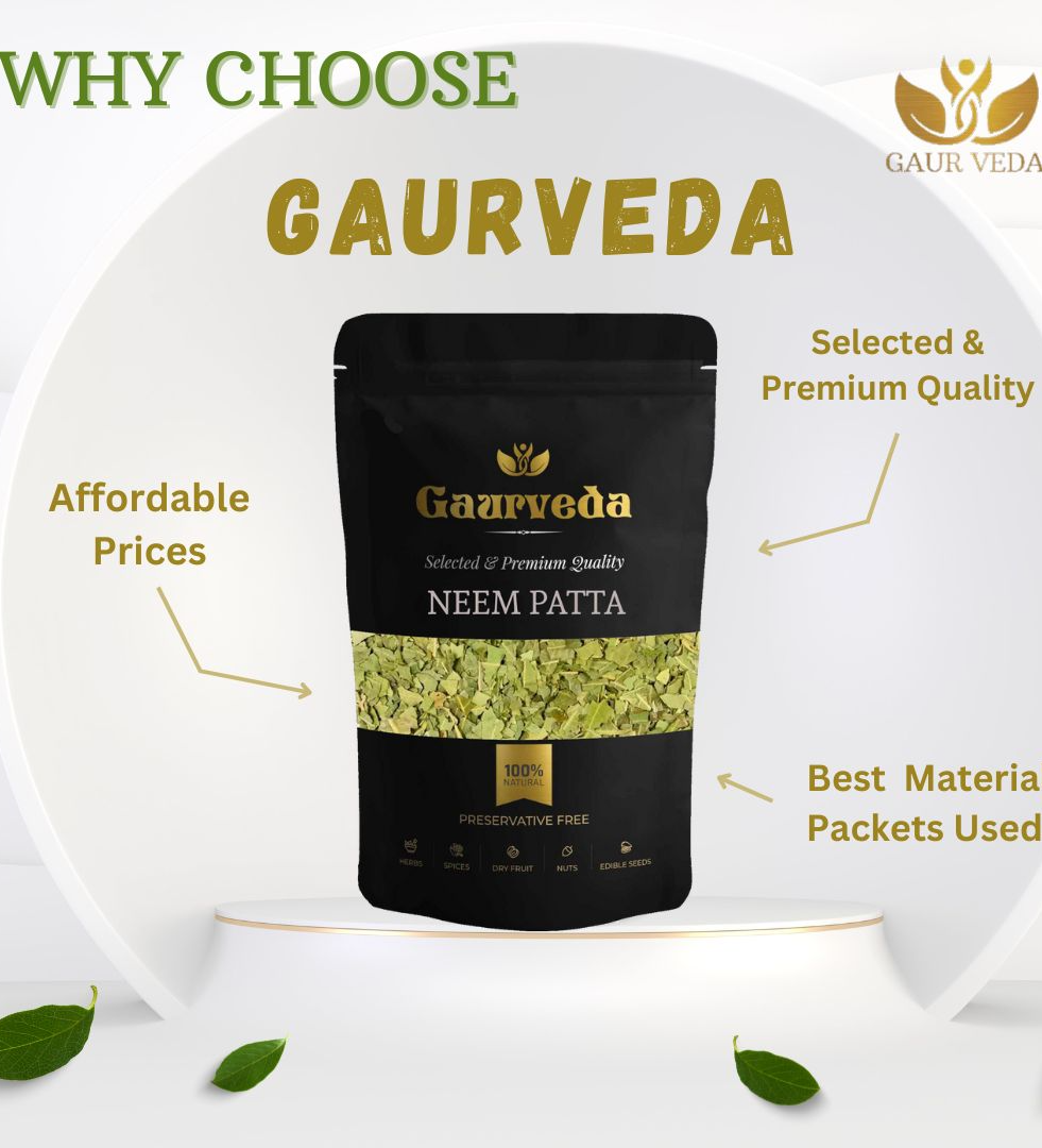 Gaurveda Neem Leaves- Neem Patta - Indian Lilac - Margosa - Nimba (100 Grams)