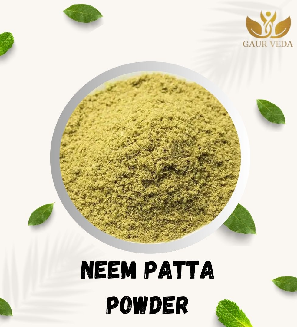 Gaurveda Neem Leaves Powder - Neem Patta Powder - Indian Lilac - Margosa - Nimba (100 Grams)