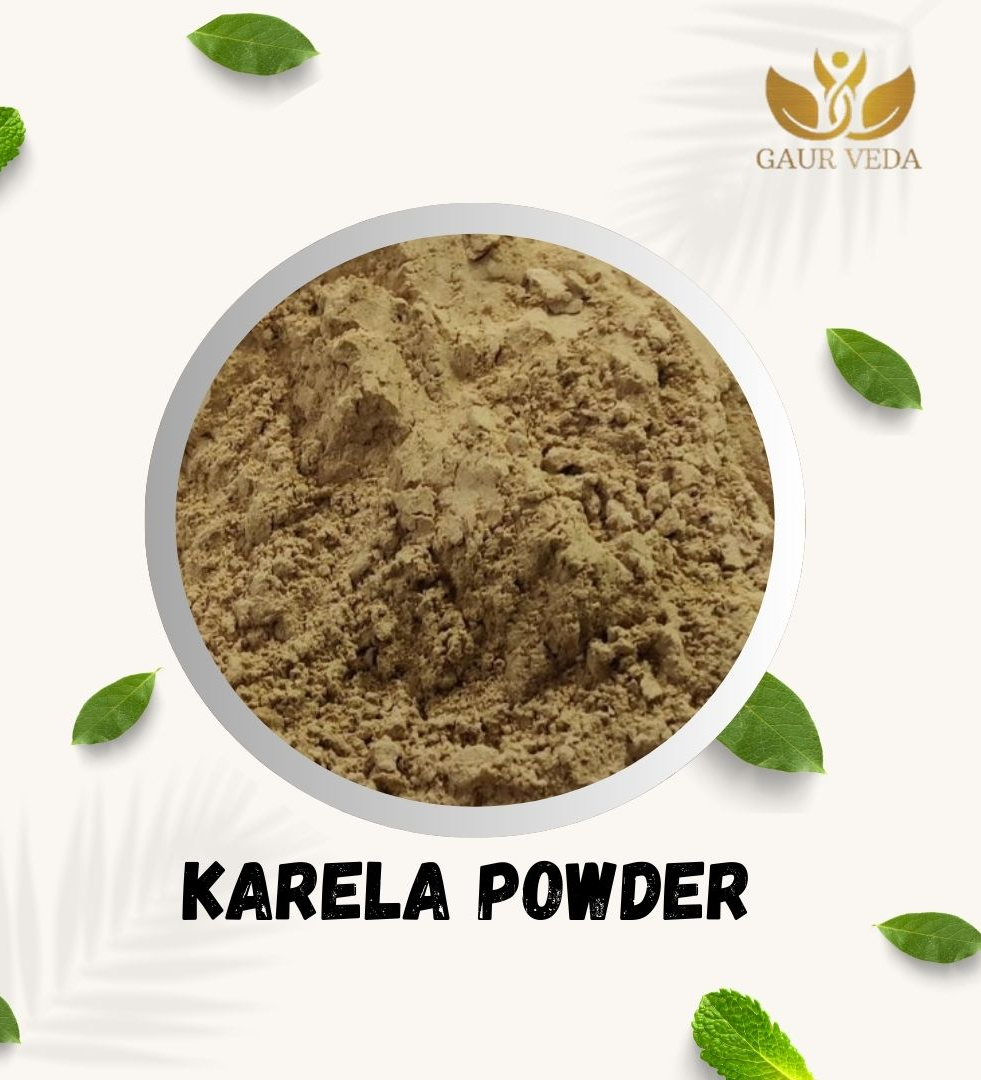 Gaurveda Karela Powder - Momordica Charantia - Bitter Gourd Powder - Pure & Natural (500 Grams)