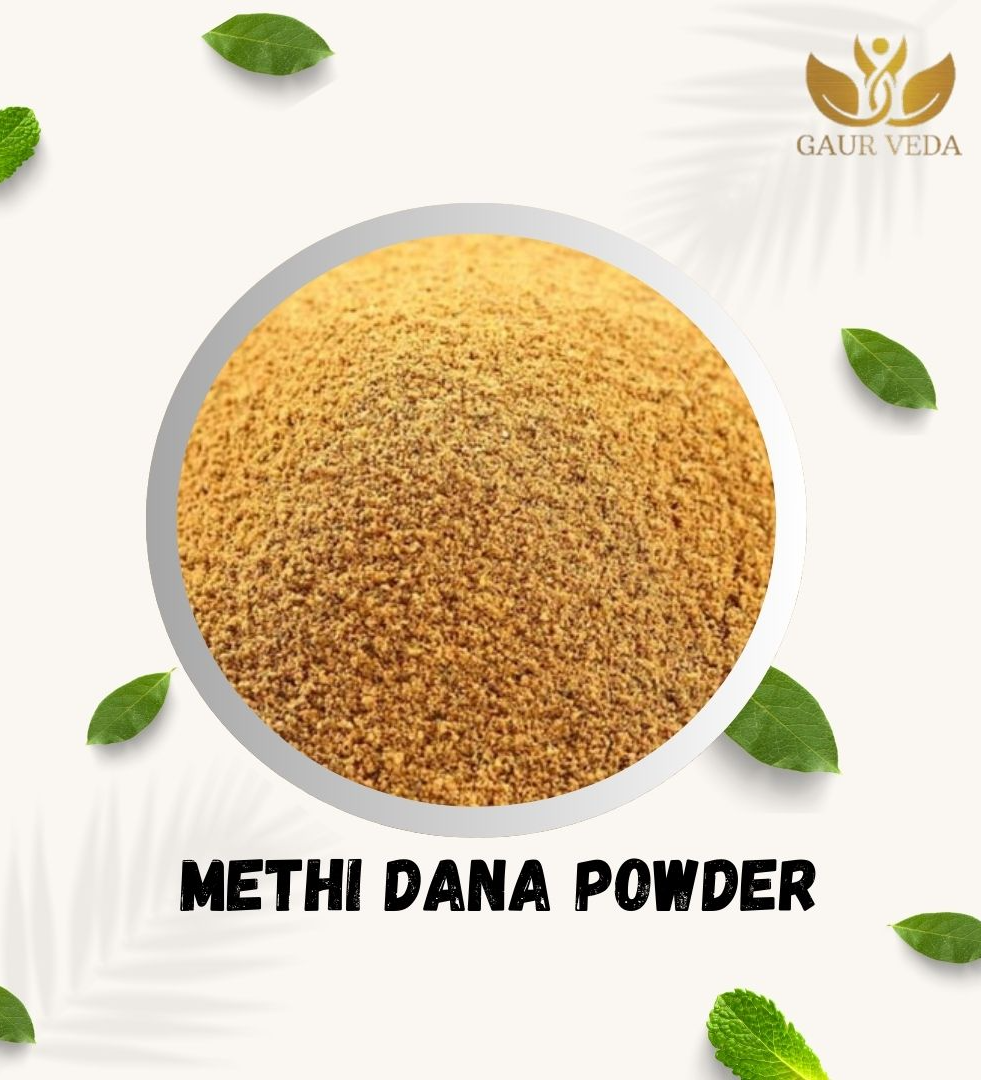 Gaurveda Methi Dana Powder - Trigonella Foenum Graecum Powder - Fenugreek Seeds Powder - Pure & Natural (100 Grams)