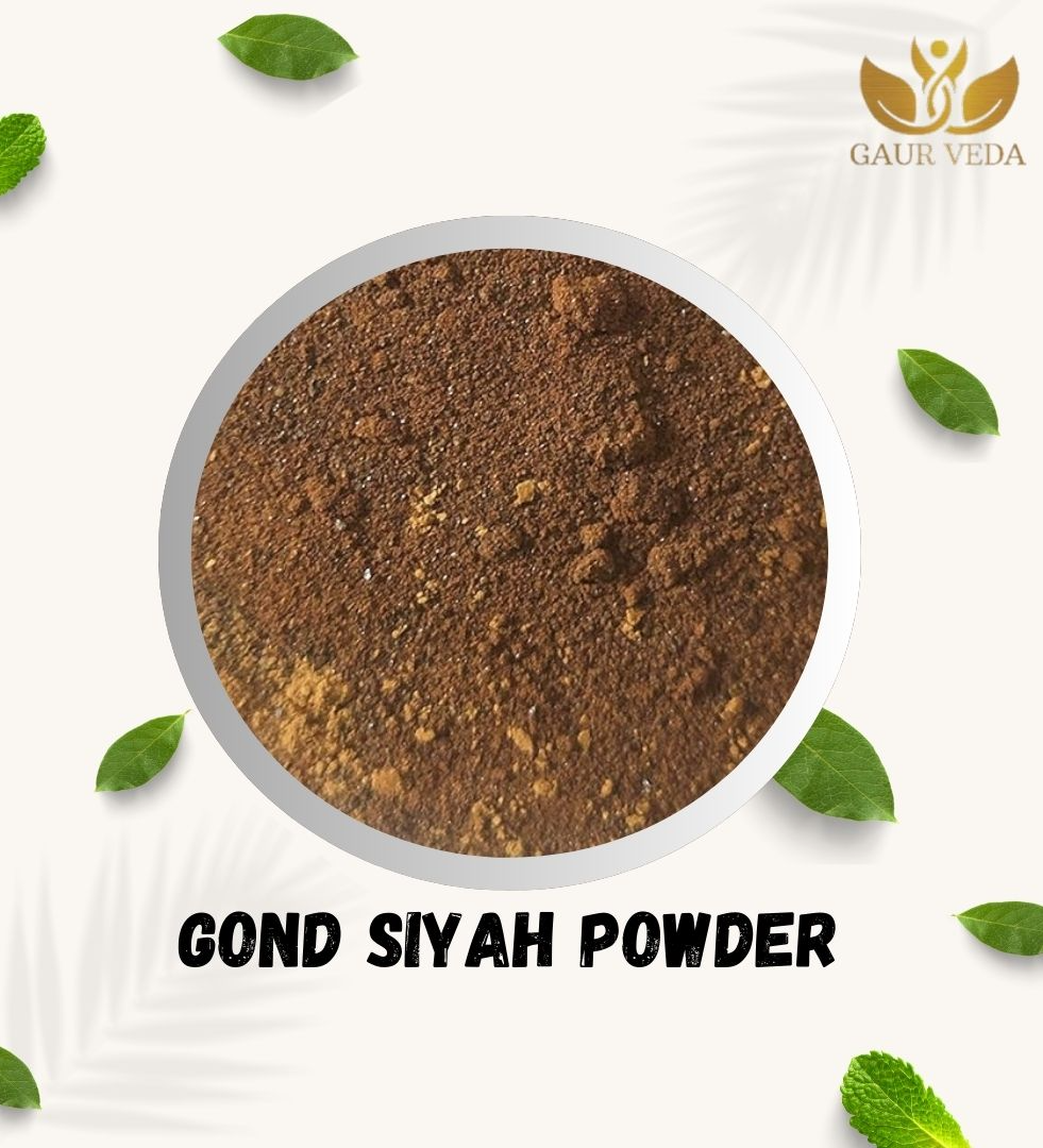 Gaurveda Gond Siyah Powder - For Healthy Lifestyle - Joint Pain Relief - Natural (100 Grams)