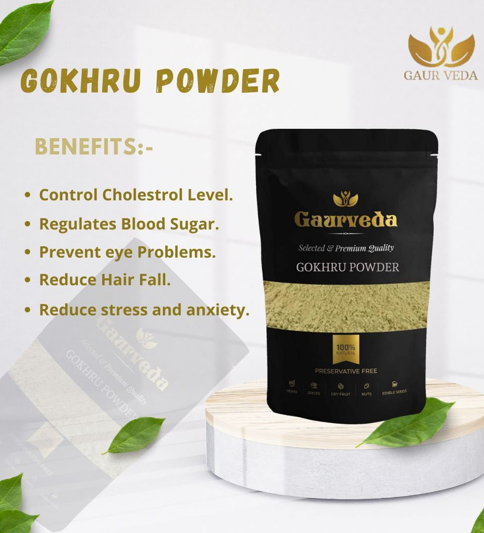 Gaurveda Strength Booster Pack For Men's ( Blend Of Gokhru Powder 100 Grams, Kaunch Powder 100 Grams , Ashwagandha Powder 100 Grams ) 300 Grams