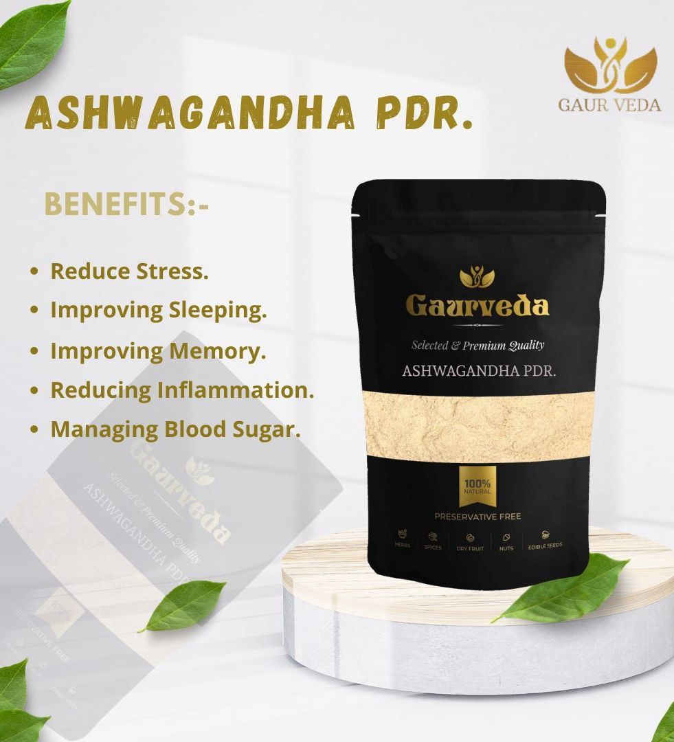 Gaurveda Strength Booster Pack For Men's ( Blend Of Gokhru Powder 100 Grams, Kaunch Powder 100 Grams , Ashwagandha Powder 100 Grams ) 300 Grams