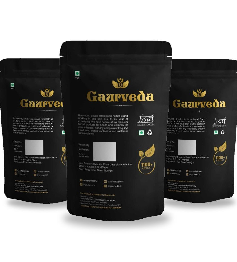 Gaurveda Strength Booster Pack For Men's ( Pack Of 3) Gokhru Powder, Kaunch Powder, Ashwagandha Powder 100 Grams Each