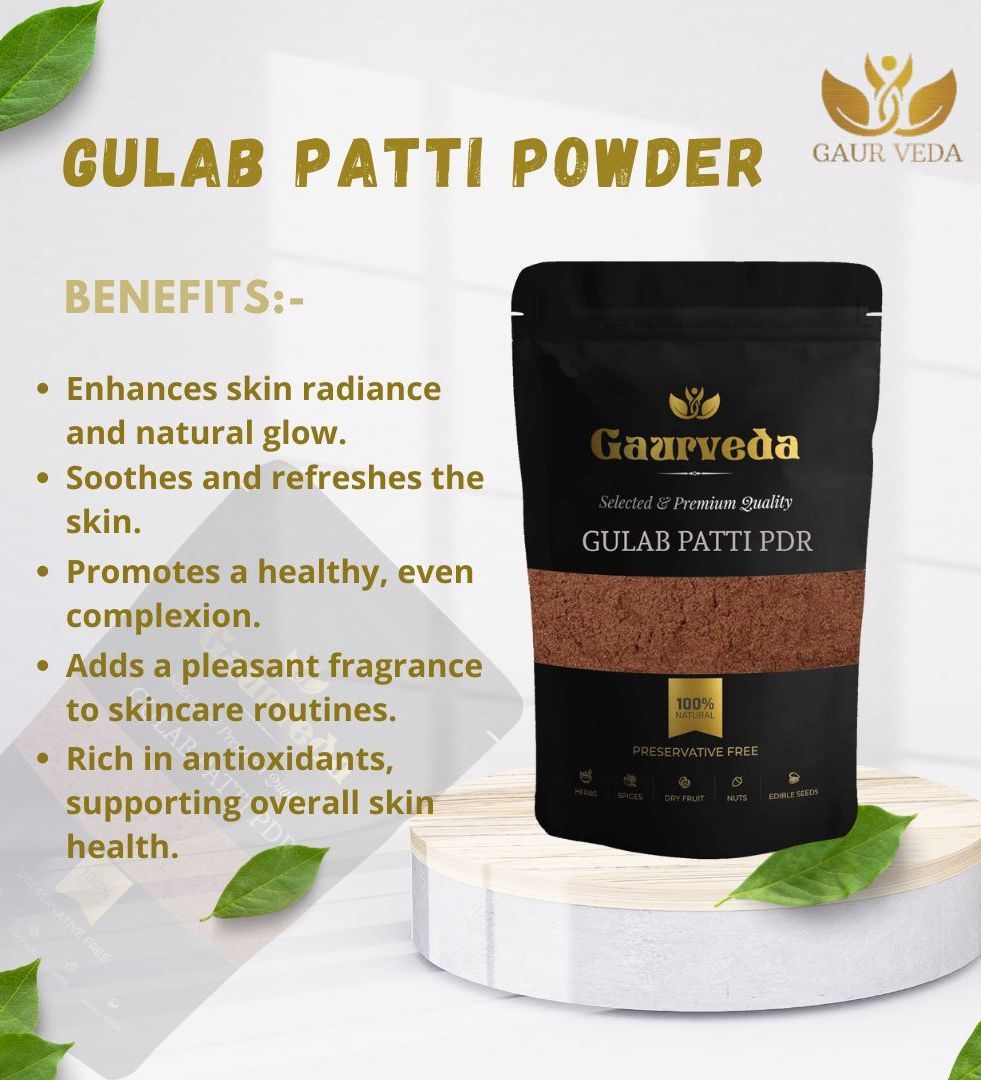 Gaurveda Ubtan Glow Kit ( Blend of Multani Mitti Powder, Rose Petal Powder, Chandan Powder, Majith Powder, Haldi Powder 50 Grams Each ) 250 Grams