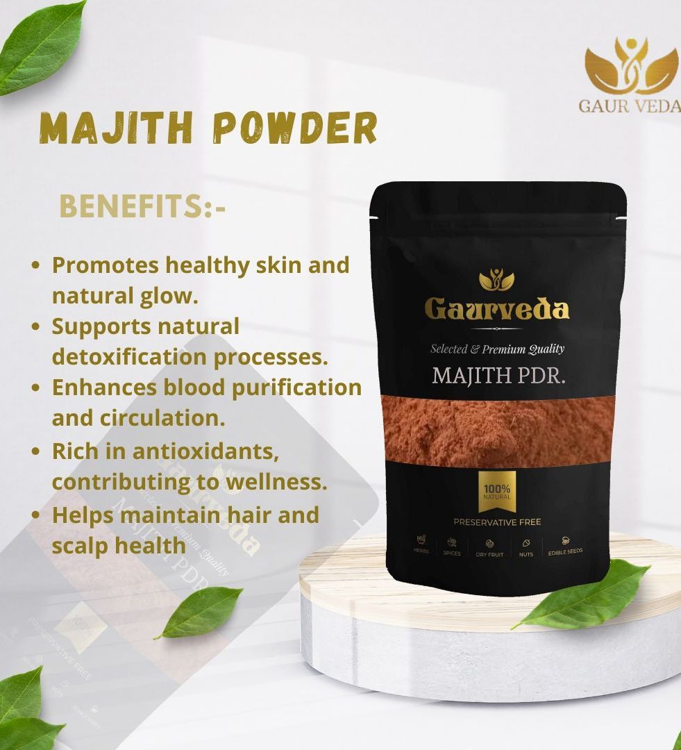 Gaurveda Ubtan Glow Kit ( Blend of Multani Mitti Powder, Rose Petal Powder, Chandan Powder, Majith Powder, Haldi Powder 50 Grams Each ) 500 Grams