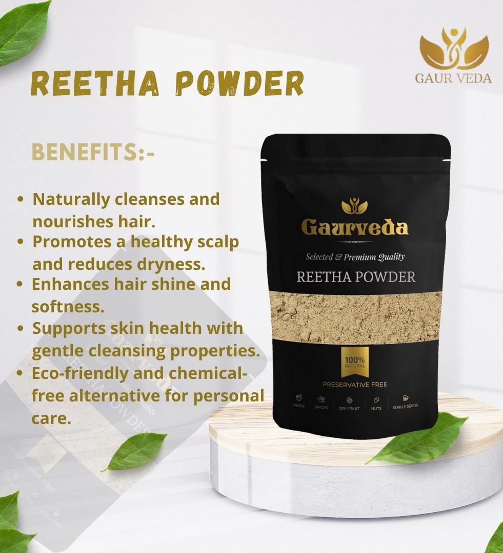 Gaurveda Hair Care Kit (Blend of Reetha Powder, Amla Powder, Shikakai Powder, Bhringraj Powder & Neem Patta Powder 50 Grams Each ) 250 Grams