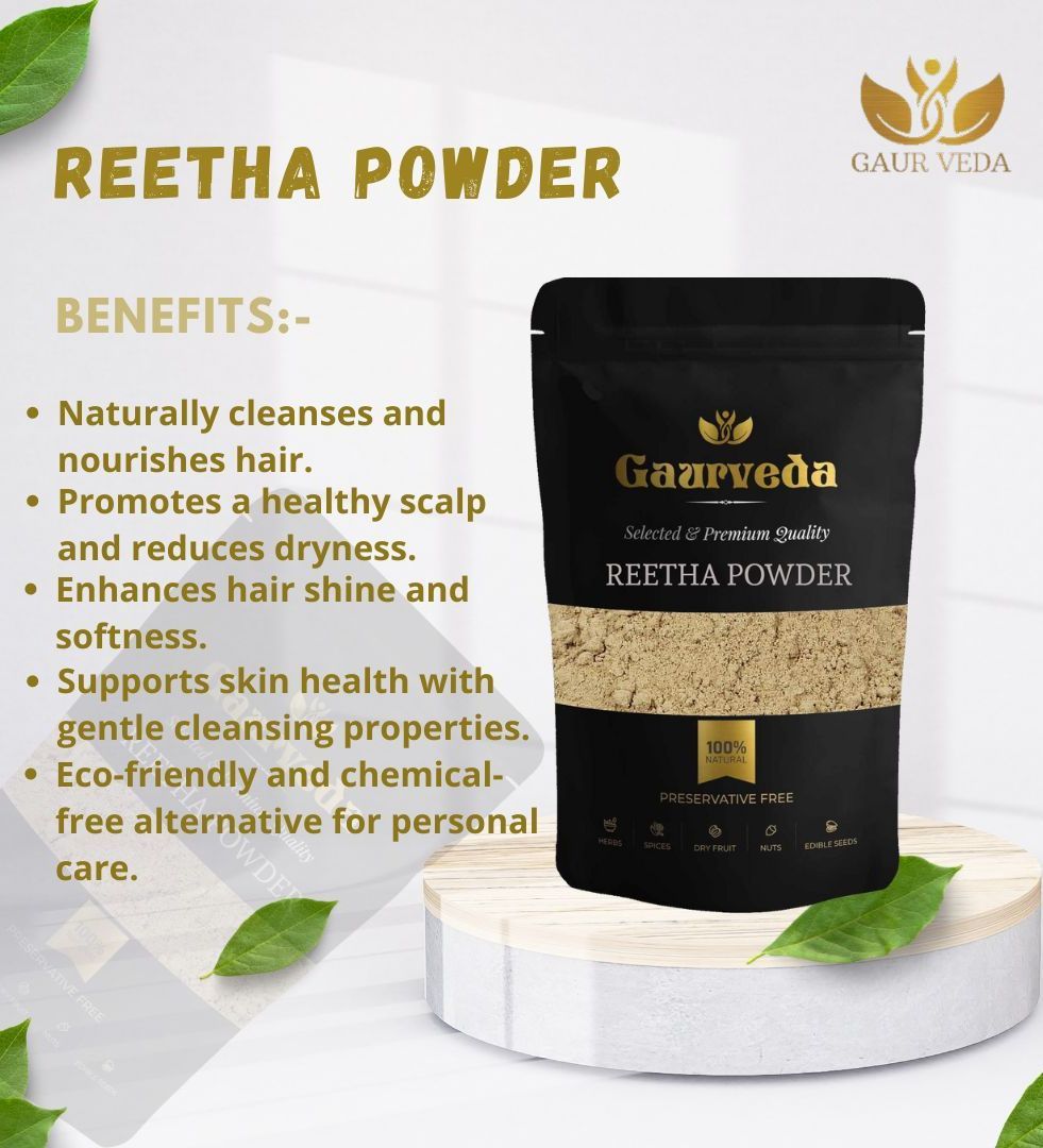 Gaurveda Hair Care Kit (Pack Of 5) Reetha Powder, Amla (Awla) Powder, Shikakai Powder, Bhringraj Powder & Neem Patta Powder 50 Grams Each