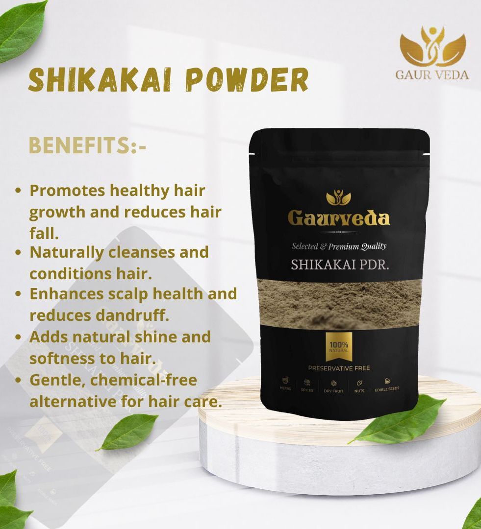 Gaurveda Hair Care Kit (Pack Of 5) Reetha Powder, Amla (Awla) Powder, Shikakai Powder, Bhringraj Powder & Neem Patta Powder 100 Grams Each