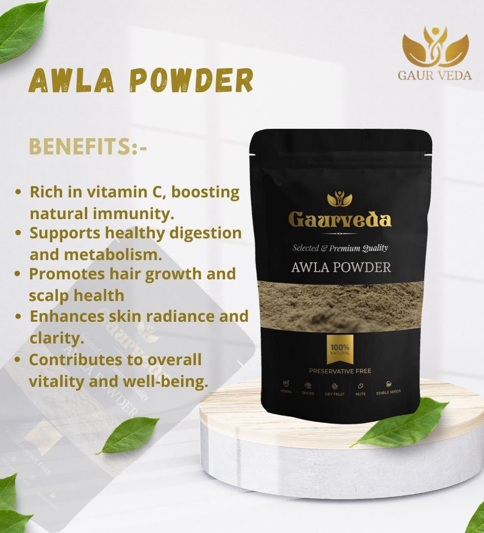 Gaurveda Hair Care Kit (Pack Of 5) Reetha Powder, Amla (Awla) Powder, Shikakai Powder, Bhringraj Powder & Neem Patta Powder 100 Grams Each