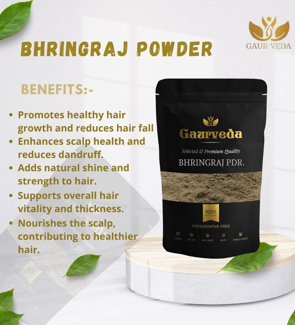 Gaurveda Hair Care Kit (Pack Of 5) Reetha Powder, Amla (Awla) Powder, Shikakai Powder, Bhringraj Powder & Neem Patta Powder 100 Grams Each