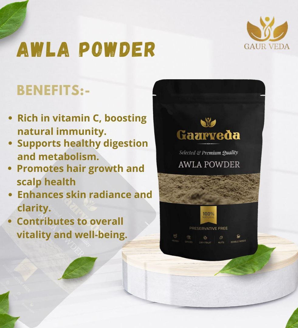 Gaurveda Hair Care Kit (Blend of Reetha Powder, Amla Powder, Shikakai Powder, Bhringraj Powder & Neem Patta Powder 50 Grams Each ) 500 Grams