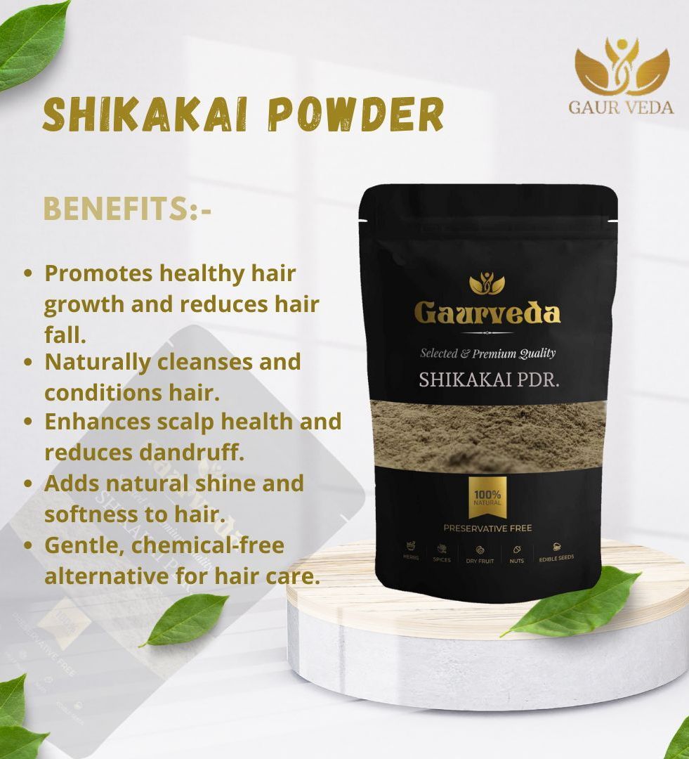 Gaurveda Hair Care Kit (Blend of Reetha Powder, Amla Powder, Shikakai Powder, Bhringraj Powder & Neem Patta Powder 50 Grams Each ) 500 Grams