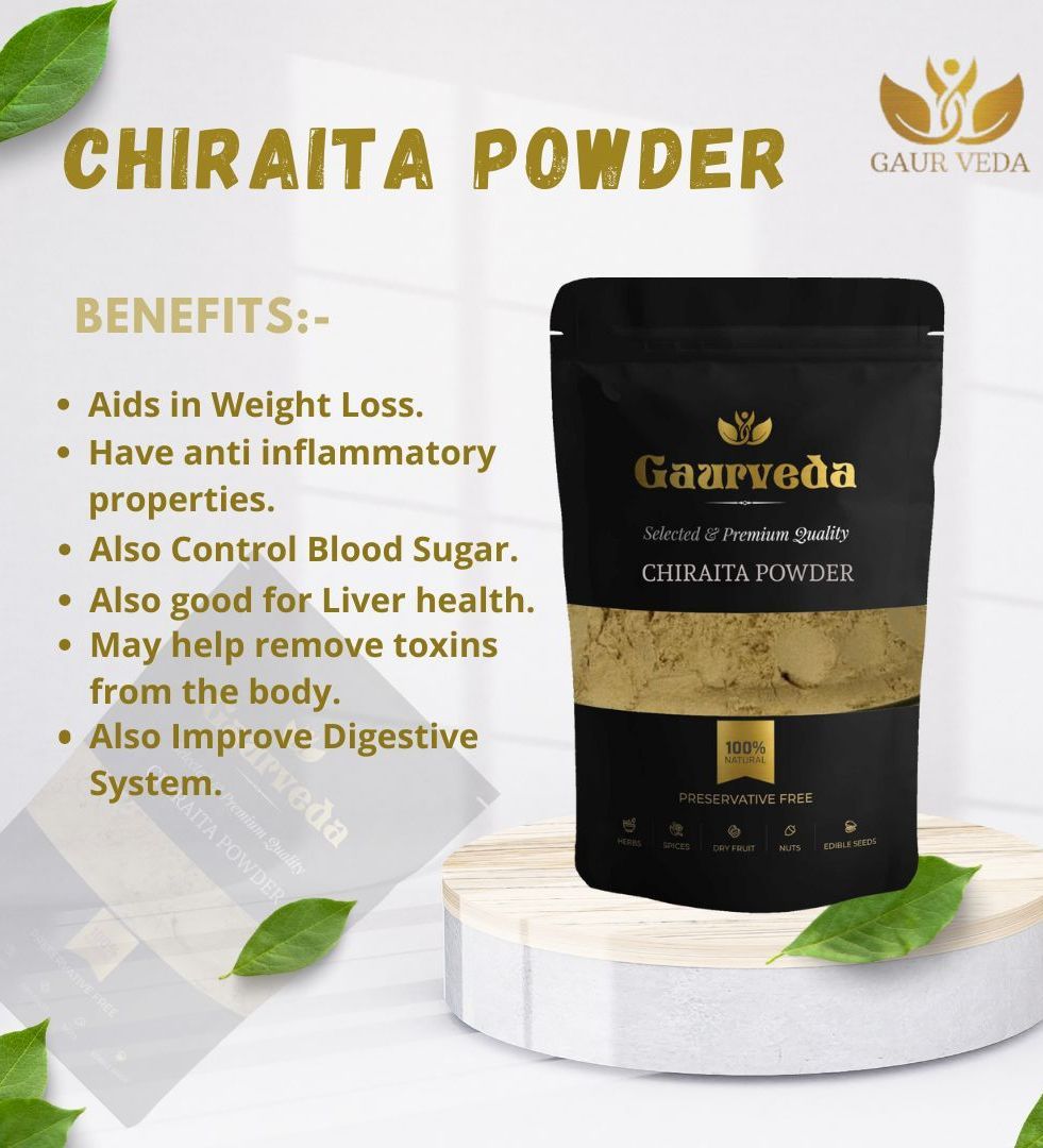 Gaurveda Liver Detox Herbal Kit (Blend of Punarnava Powder 100 Grams, Kalmegh Powder 100 Grams, Bhumi Amla Powder 100 Grams) 150 Grams